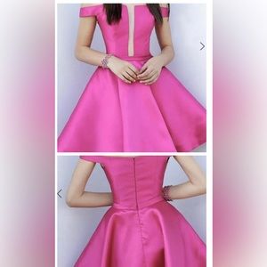 Jovani JVN62742 Hot Pink dress 4